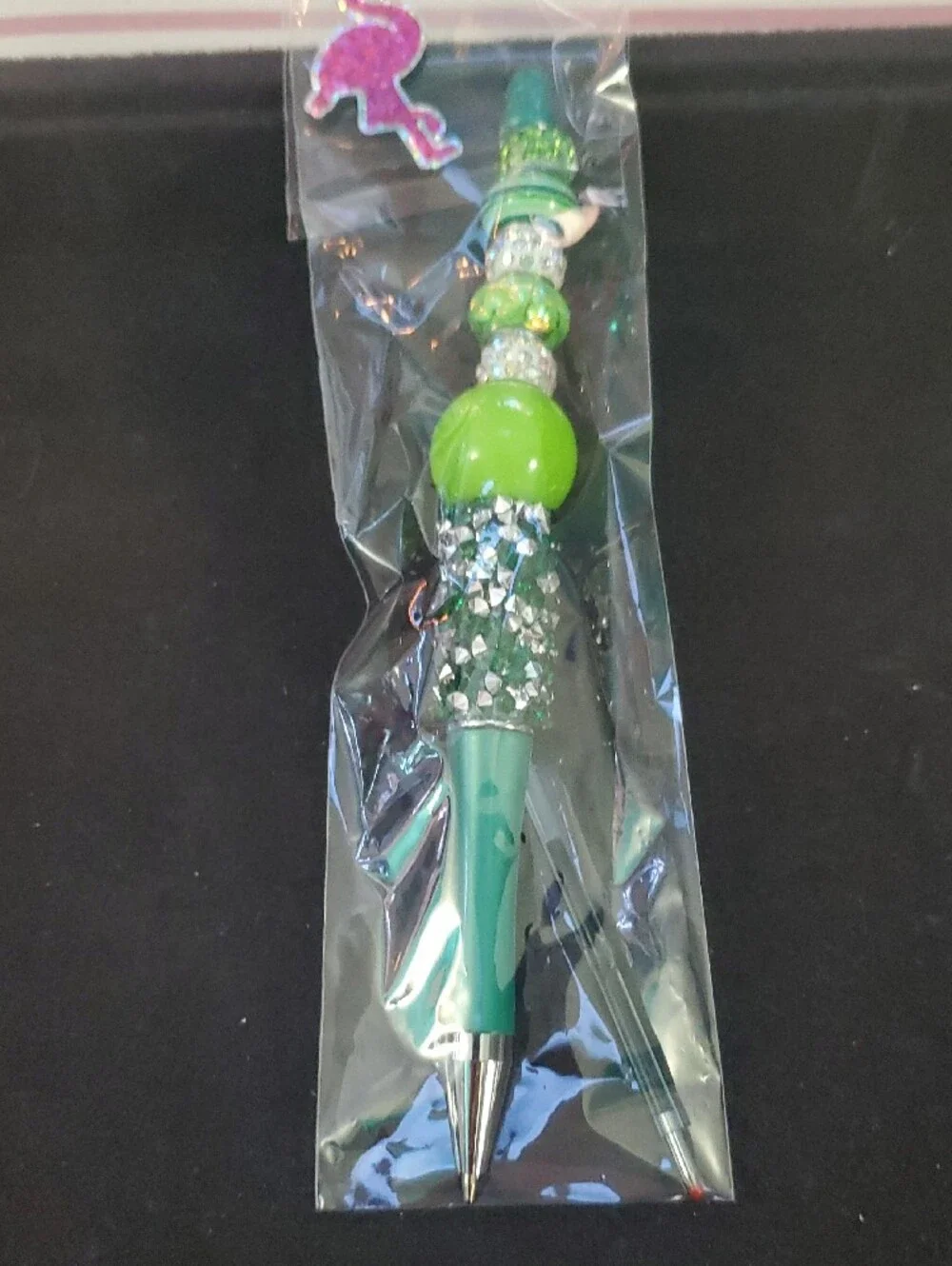 Beaded Decorative Ballpoint Pen - Pink $12.00   REASONABLE OFFER ACCEPTED